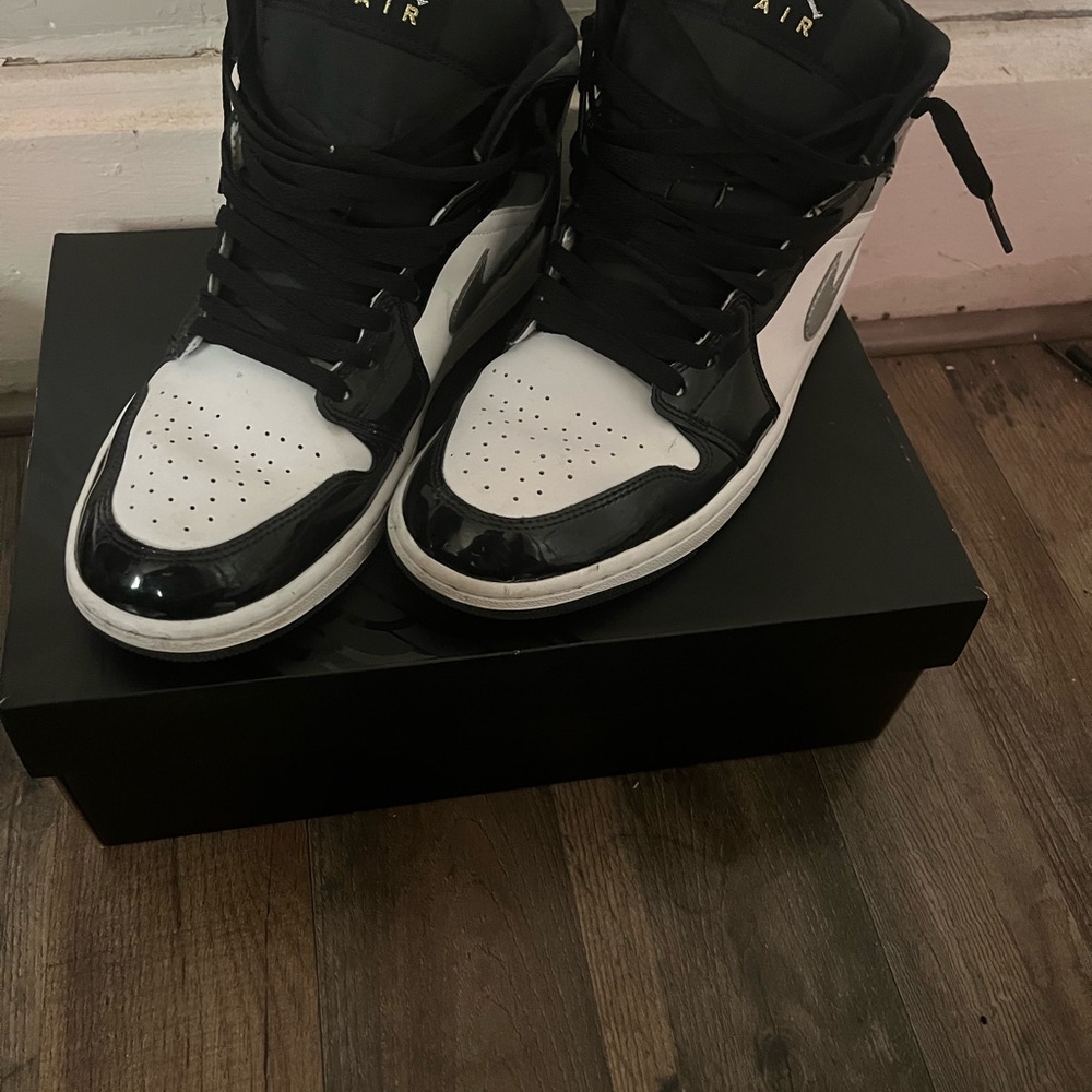 Jordan Black and White Sneakers